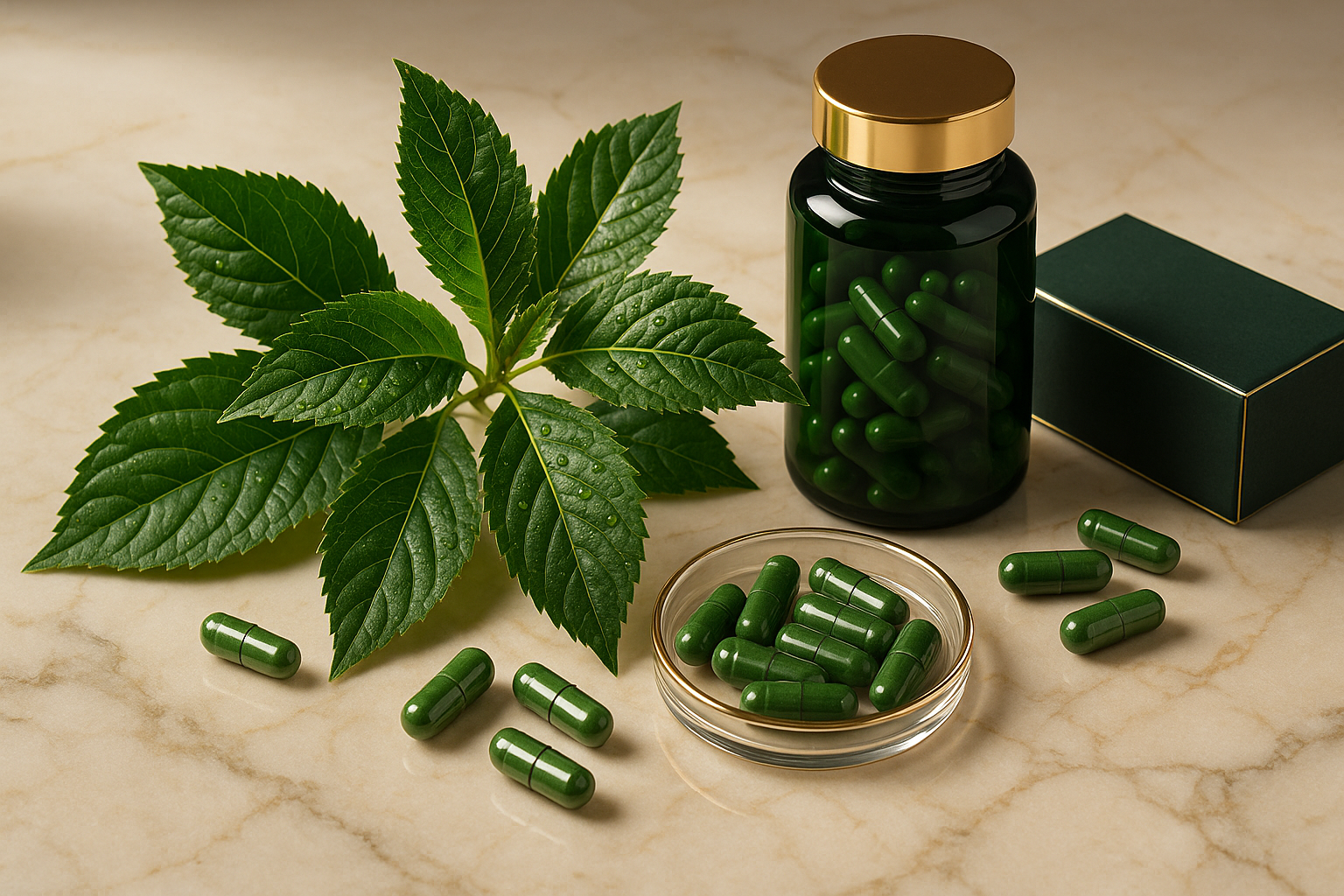 add green bitter leaf capsules